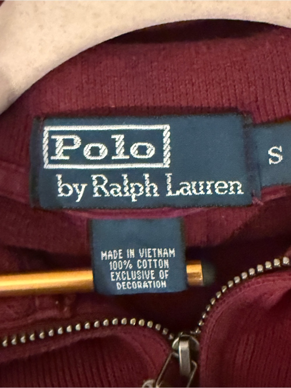 Polo Ralph Lauren Half-Zip Pullover - Burgundy - Picture 6 of 7